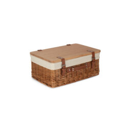 Wicker Gift or Storage Hamper with Lining