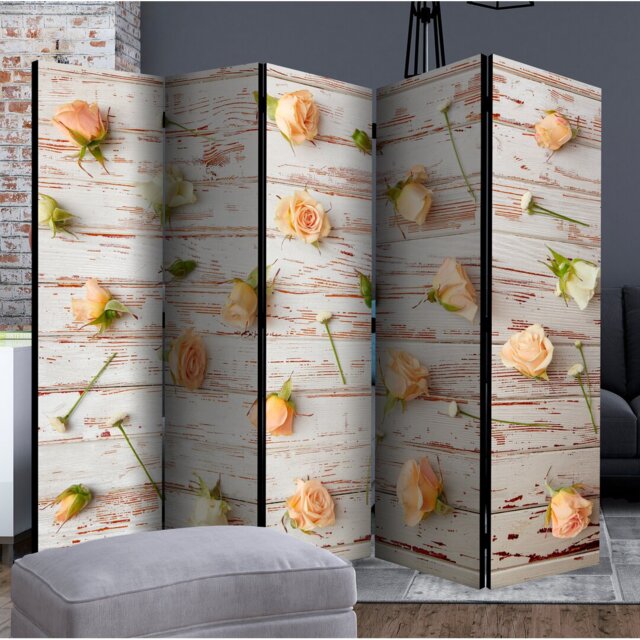Glenham 172cm H Solid Wood Folding Room Divider