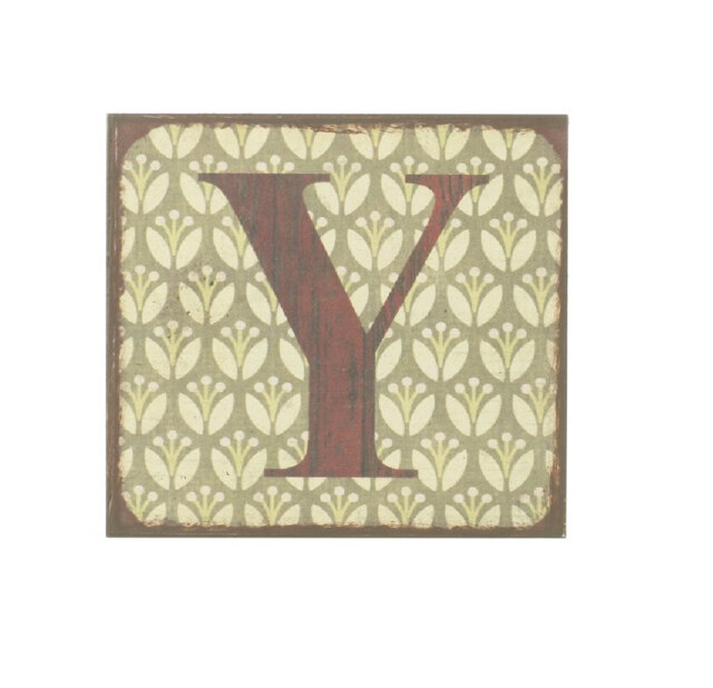 Borowski Text & Numbers Decorative Plaque / Box Sign
