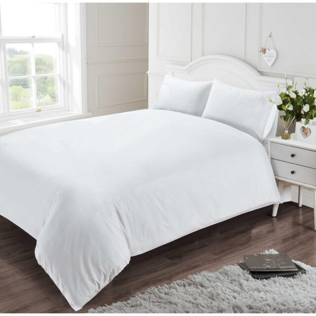 Constantine Plain Weave 400 TC Duvet Cover Set