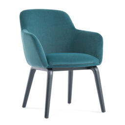 Belshire Black Effect Ash Wooden Frame Dining Chair