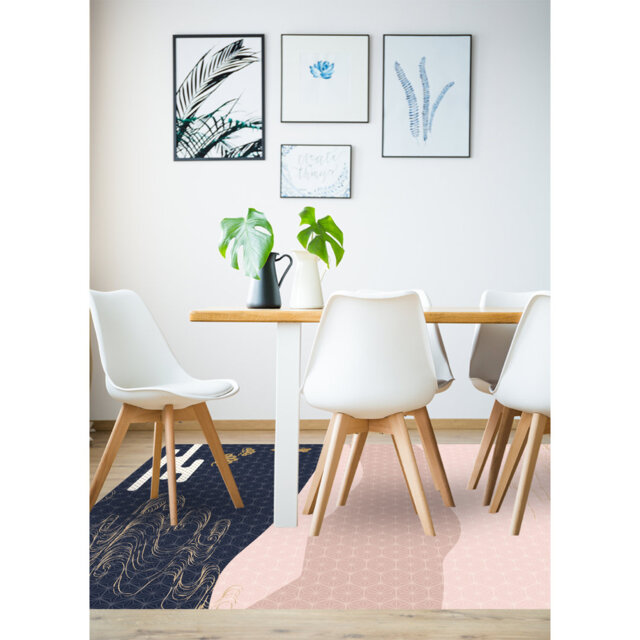 Vinyl Floor Mat for Home, modern style, non-slip PVC, Alfombra de vinilo,  Okinawa