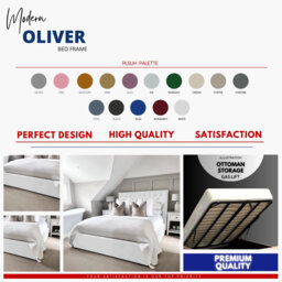 Bangura Chesterfield Ottoman Storage Bed - Velvet Upholstered Gas Lift Bed Frame with Footboard