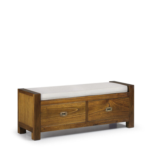 Guildhall Polyester Upholstered Storage Bench