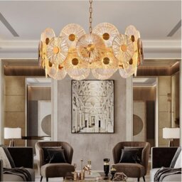 Andree 18-Light Wagon Wheel Chandelier