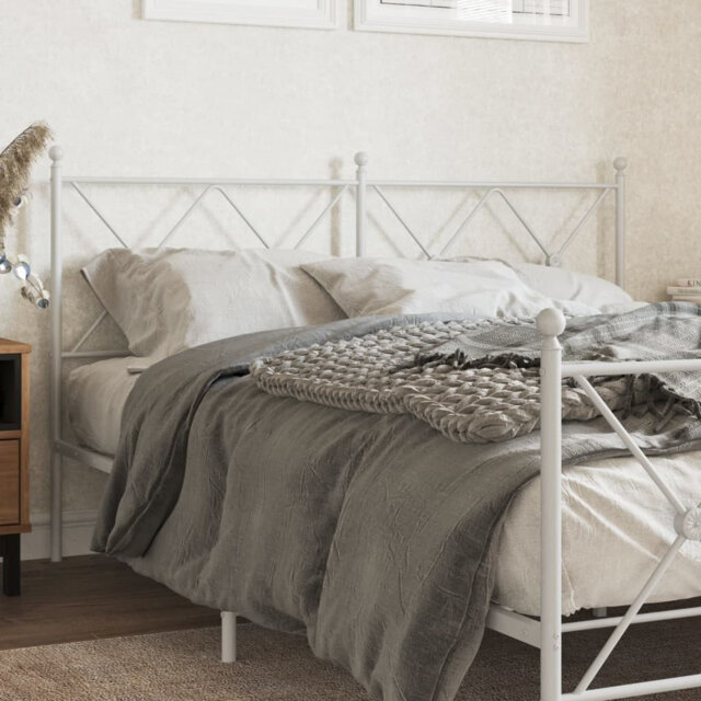 17 Stories Metal Replace Headboard White 137Cm