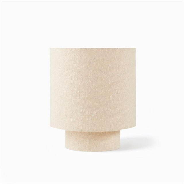 Ivory Boucle Table Lamp - 32cm