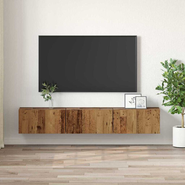 TV Cabinet 3 Pcs 60 X 30 X 30 Cm Engineered Wood