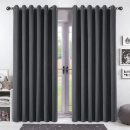 Aspire Homeware Linen 100% Blackout Curtain Pair for Maximum Privacy and Light Control