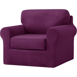 Sofa Cover With Separate Seat Cushions And Backrests Stretch Velvet Sofa Slipcover Couch Covers Furniture Protector Split Combined (Large 1 Seat Set 3