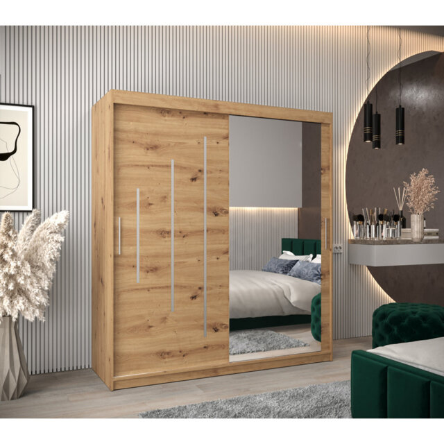 Arthel 2 Door Manufactured Wood Wardrobe
