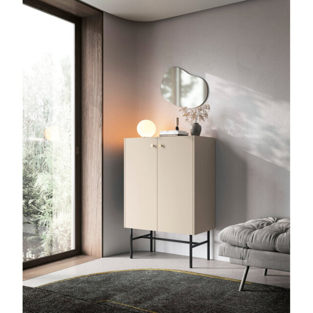 Boltri High Sideboard Two Door 93 cm Beige