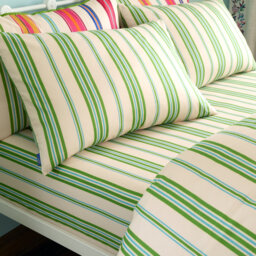 Sophie Stripe 100% Cotton Fitted Sheet