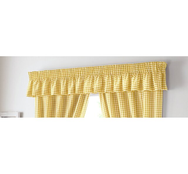 Rosas Gingham Curtain Pelmet