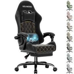 Metro Lane Adjustable Reclining Ergonomic Swiveling PC & Racing Game Chair with Footrest