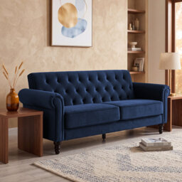 Rainsburg 3-Seater Velvety Sofa