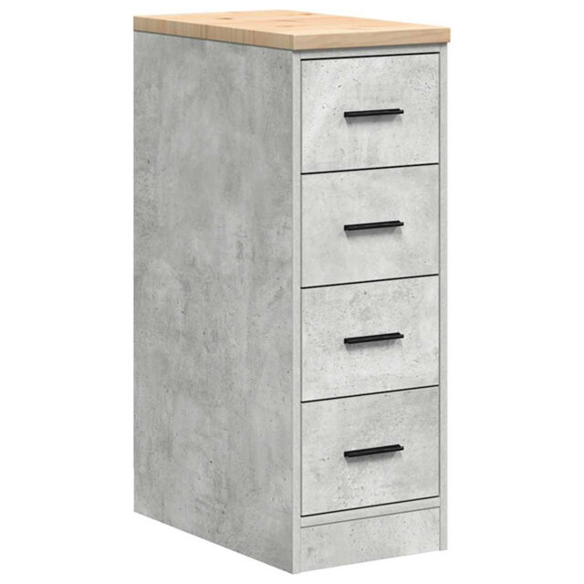 Solid Wood Single Storage Cabinet ( 85cm H x 30cm W x 51cm D)