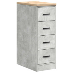 Solid Wood Single Storage Cabinet ( 85cm H x 30cm W x 51cm D)