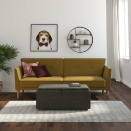 Mirrabooka Twin 204.5cm Upholstered Convertible Sofa