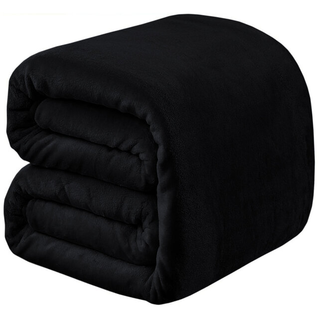Soft & Cozy Faux Fur Reversible Fleece Throw Blanket