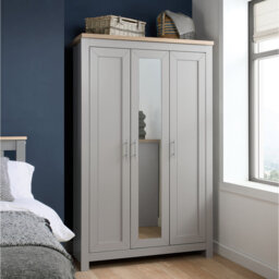 Portico 3 Door Manufactured Wood Wardrobe
