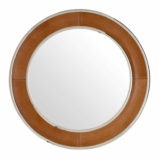 Check Solid Wood Flat Wall Mirror