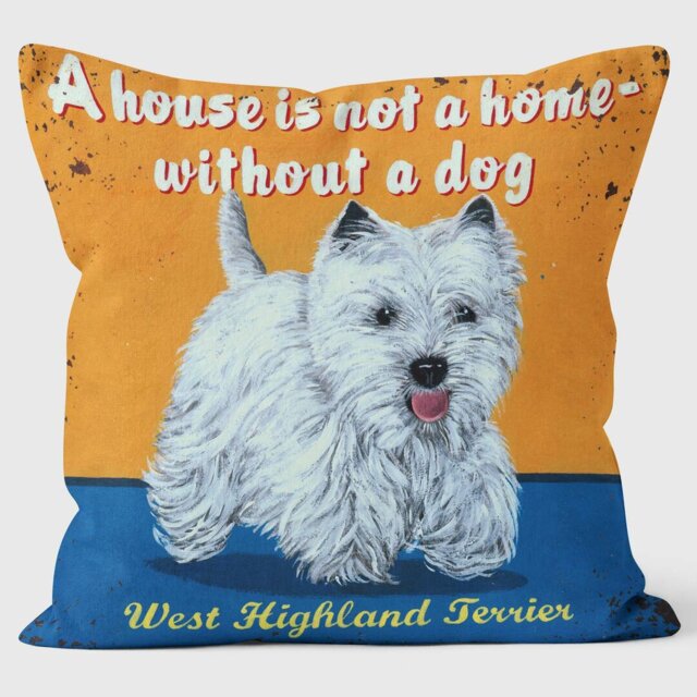 West Highland Terrier - Martin Wiscombe - Art Print Cushion