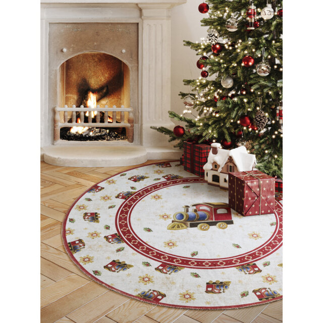 Villeroy & Boch Toy's Delight Limited Edition Christmas Train - Christmas Tree Rug Round, Xmas Tree Decorations, Christmas Holiday, Christmas Tree Col