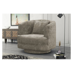 Latricia Upholstered Swivel Barrel Chair