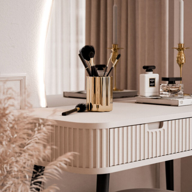 Avrion Dressing Table -QS with LED Mirror