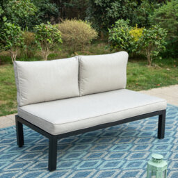 66Cm Wide Outdoor Patio Sofa with Cushions