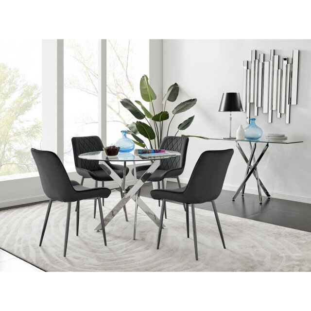 Bernell 4 - Person Dining Set