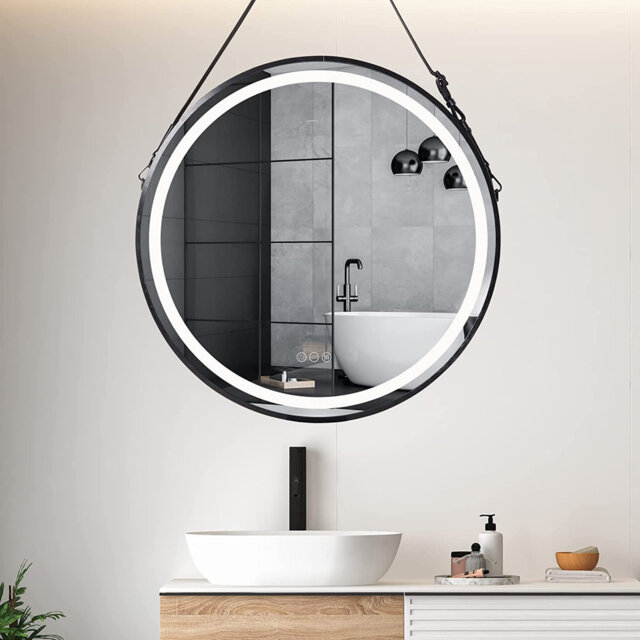 Adwaith Metal Flat Wall Mirror