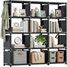 124cm H x 117.5cm W Metal Bookcase