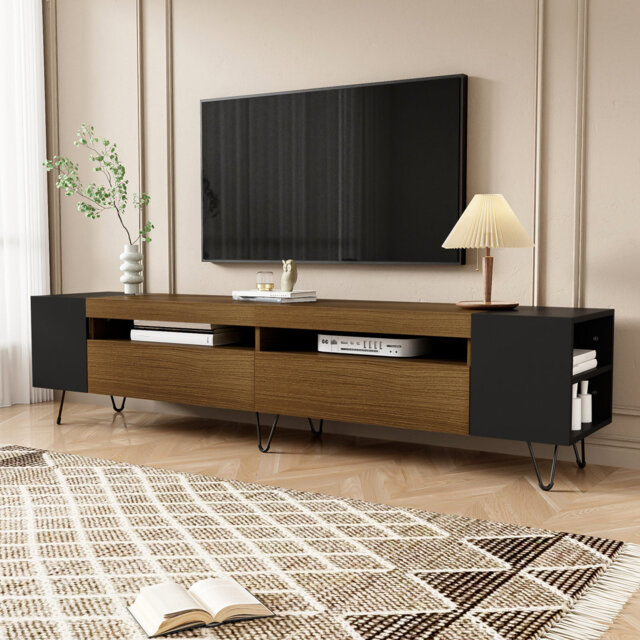Crestfield 180 Cm Modern TV Stand With MDF And PB Construction