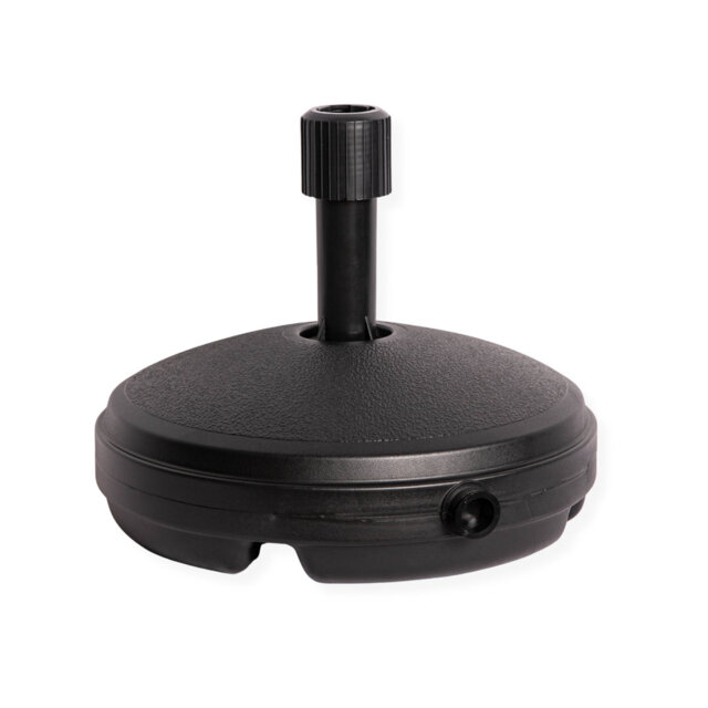 Cedrica 7Kg / 7 Litre Capacity Water Filled Garden Parasol Umbrella Base in Black