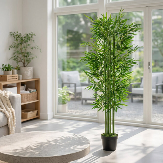 120cm Realistic Artificial Bamboo Plants / Trees Green.
