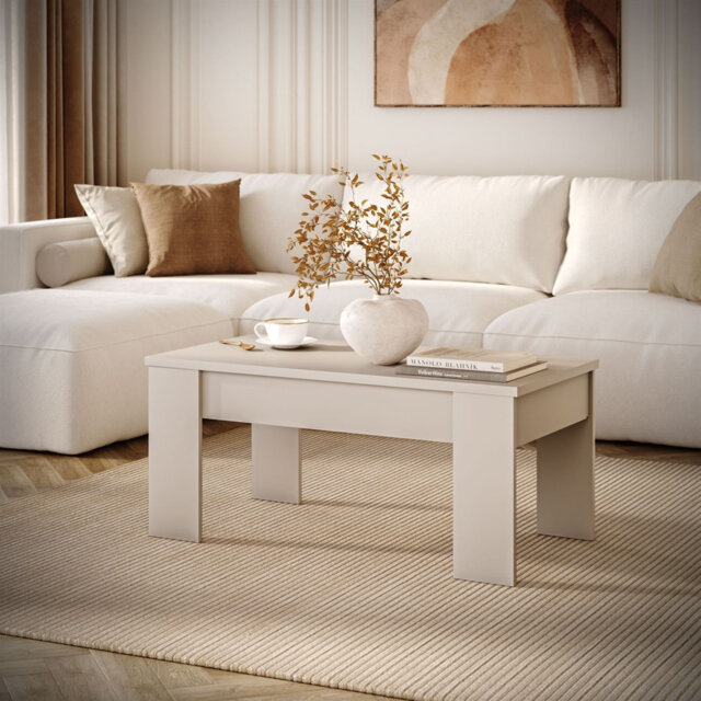 Helenmae Height-Adjustable Coffee Table with Storage