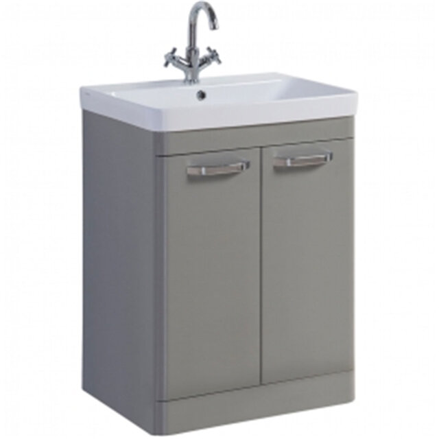 Clifton 600mm Free Standing Single Bathroom Vanity with Vitreous China Basin
