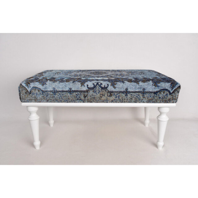 Cotton Upholstered Bench