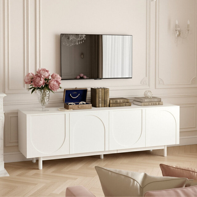 "Unfinished TV Stand for TVs up to 75"""