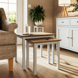 Daris Nest Of 2 Side End Tables. Fully Assembled.