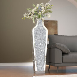 Jasmic 109cm/91.4cm/68cm/46cm Glass Flower Tall Vase Floor Vase Crystal Home Decor