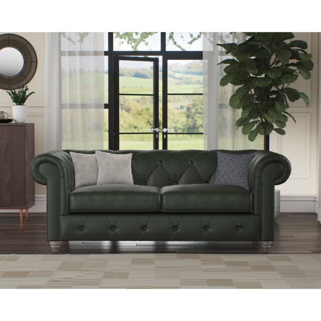 Melrose 3 Seater Leather Sofa