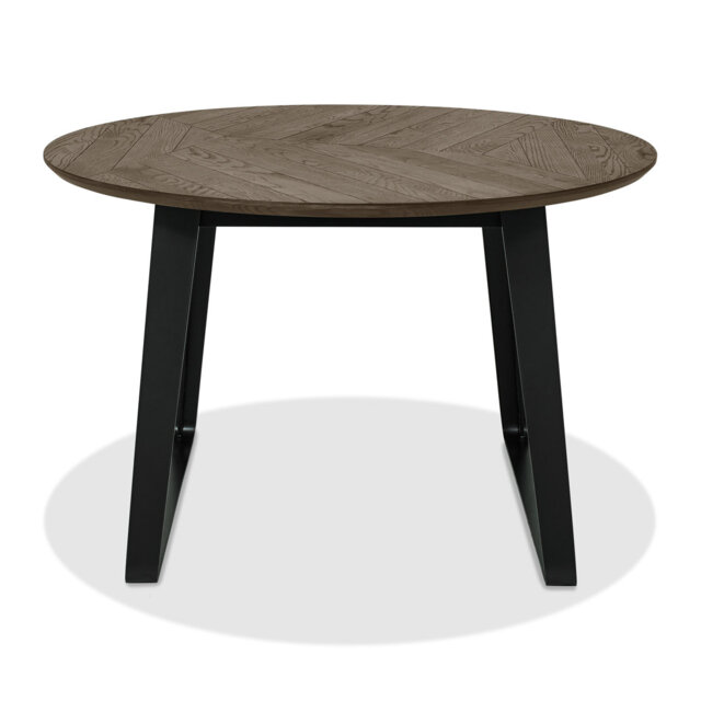 EMERSON WEATHERED OAK & PEPPERCORN 125 L x 125 W Dining Table