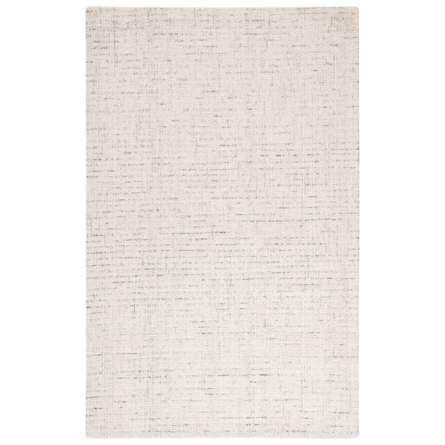 Abstract Striped Erin Rug in Ivory & Light Grey