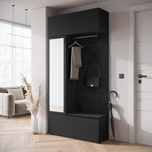 Hall Tree 115cm Wide with Shoe Storage