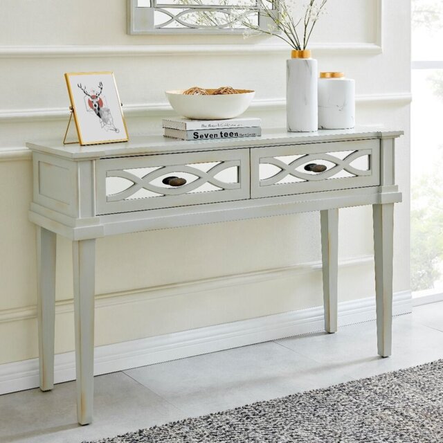Batson 120Cm Solid Wood Console Table