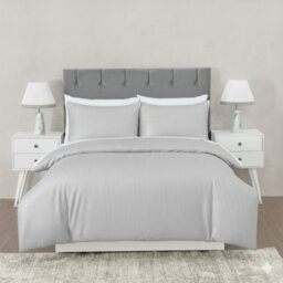 MHG Living Striped Duvet Cover Set T200 Cotton-Rich Polycotton Bedding - Includes Matching Pillowcases