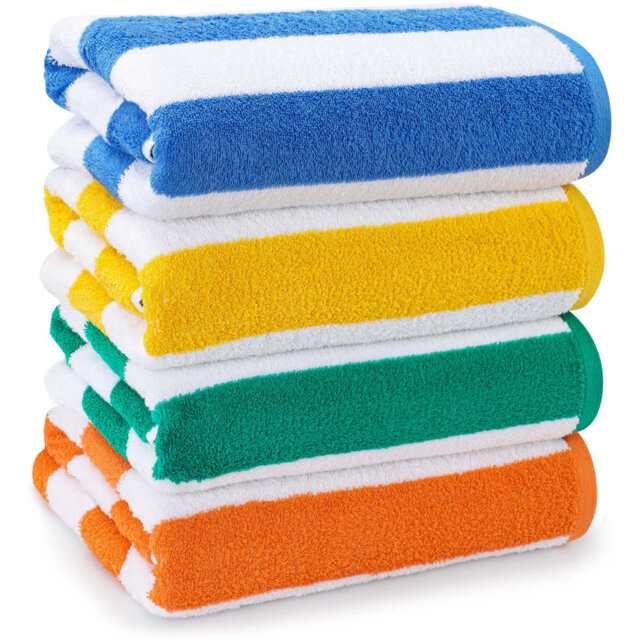 100% Cotton Bath Towels - Set of 4